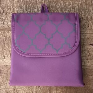 Travel jewelry organizer purple